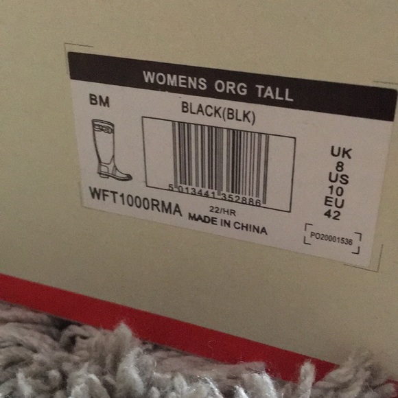 Size 10 Original Tall Black Hunter Boots - Picture 3 of 4